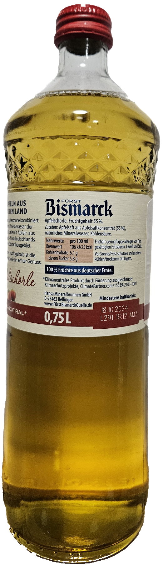 Bismarck Apfelschorle